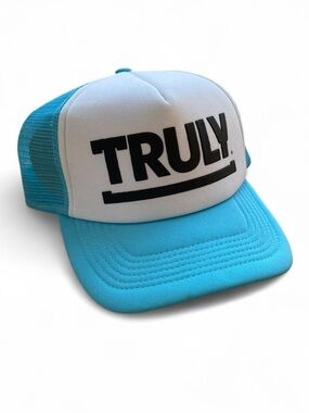 TRULY Blue and White Foam Trucker Hat